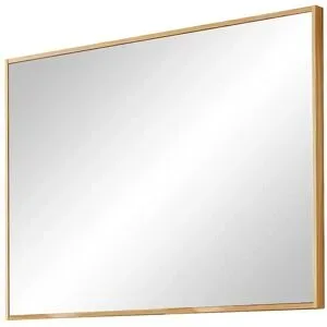Höffner Spiegel 99 x 75 cm Tiba ¦ holzfarben ¦ Glas,Aluminium ¦ Maße (cm): B: 99 H: 75