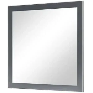 Höffner Spiegel 60 x 77 cm Duna ¦ grau ¦ Glas,Aluminium,Holzwerkstoff ¦ Maße (cm): B: 60