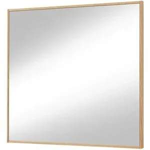 Höffner Spiegel 84 x 82 cm Tiba ¦ holzfarben ¦ Glas,Aluminium ¦ Maße (cm): B: 84 H: 82