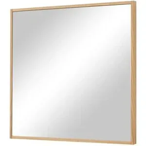 Höffner Spiegel 60 x 62 cm Tiba ¦ holzfarben ¦ Glas,Aluminium ¦ Maße (cm): B: 60 H: 62