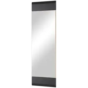 Höffner Spiegelpaneel  Cortina ¦ schwarz ¦ Holzwerkstoff,Glas ¦ Maße (cm): B: 35 H: 110