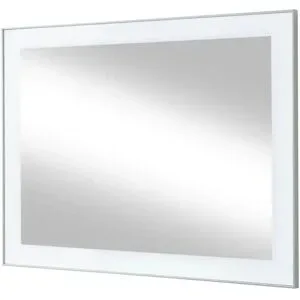 Höffner Spiegel 80 x 60 cm Duna ¦ weiß ¦ Glas,Aluminium,Holzwerkstoff ¦ Maße (cm): B: 80