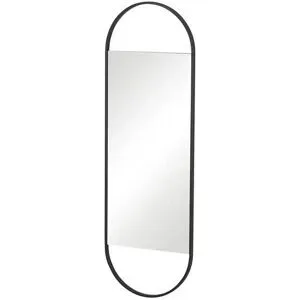 Höffner Spiegel  Gardola ¦ schwarz ¦ Metall,Glas ¦ Maße (cm): B: 39,5 H: 120 T: 2.0