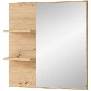 uno Spiegel 78 x 80 cm Turin ¦ holzfarben ¦ Glas,Aluminium,Holzwerkstoff ¦ Maße