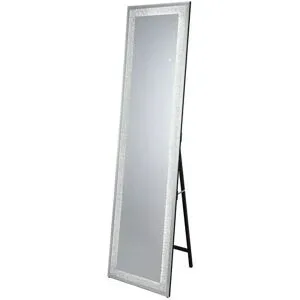 Höffner Standspiegel  Sogno ¦ silber ¦ Glas,Aluminium,Metall ¦ Maße (cm): B: 40 H: 160