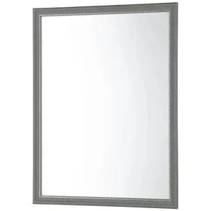 Höffner Spiegel 50 x 50 cm Elenor ¦ grau ¦ Kunststoff ¦ Maße (cm): B: 1 H: 50
