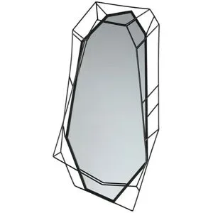 HOME STORY Wandspiegel   ¦ schwarz ¦ Metall,Glas ¦ Maße (cm): B: 85,1 H: 5,7