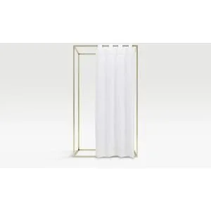 como Ösenschal  Wellen ¦ weiß ¦ Maße (cm): B: 140 H: 245