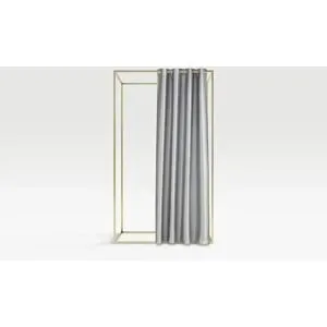 como Ösenschal   ¦ silber ¦ Synthetik ¦ Maße (cm): B: 140 H: 245