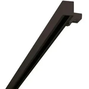 Mydeco Vorhangschiene smart 1-Lauf   ¦ schwarz ¦ Aluminium ¦ Maße (cm): B: 200