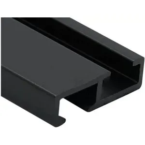 Mydeco Vorhangschiene Level 1-Lauf   ¦ schwarz ¦ Aluminium ¦ Maße (cm): B: 150