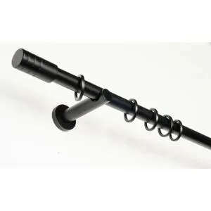 Mydeco Teleskopgarnitur rillcube   ¦ schwarz ¦ Stahl ¦ Maße (cm): B: 210 H: 1,9