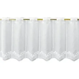 FLORENTINA Scheibengardine   ¦ weiß ¦ Synthetik ¦ Maße (cm): B: 144 H: 46