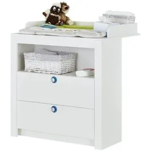 Höffner Wickelkommode  Charlie ¦ weiß ¦ Maße (cm): B: 96,2 H: 105,4 T: 78.0