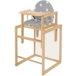 Roba Kombihochstuhl  Little Stars ¦ holzfarben ¦ Maße (cm): B: 45,5 H: 88 T:
