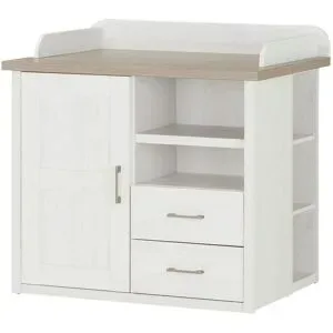 Höffner Wickelkommode  Toran ¦ weiß ¦ Maße (cm): B: 106 H: 102 T: 75.0