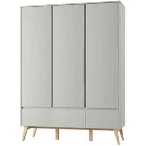 pinio Kleiderschrank  Swing ¦ grau ¦ Maße (cm): B: 152 H: 199,5 T: 52.5
