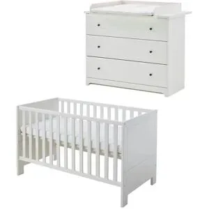 Höffner Babyzimmer 2er-Set  Thilo ¦ weiß ¦ Maße (cm): B: 260 H: 190