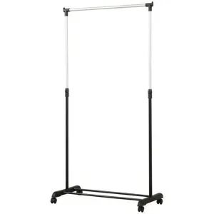Höffner Rollgarderobe  Selve ¦ silber ¦ Metall,Kunststoff ¦ Maße (cm): B: 80 H: 97 T: