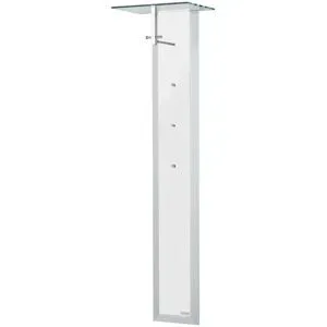 Wohnwert Garderobenpaneel  Intro ¦ weiß ¦ Holzwerkstoff,Glas ¦ Maße (cm): B: 52