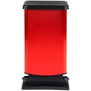 Rotho Treteimer  PASO ¦ rot ¦ Kunststoff ¦ Maße (cm): B: 29,5 H: 67,6