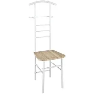 Höffner Herrendienerstuhl  Herford ¦ weiß ¦ MDF-Platte,Metall ¦ Maße (cm): B: 46 H: 119