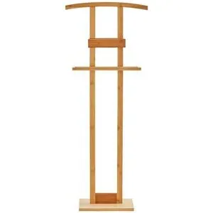 Höffner Herrendiener mit Ablage  Limonta ¦ holzfarben ¦ Massivholz ¦ Maße (cm): B: 44,5