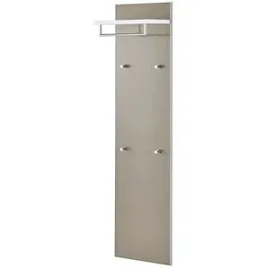 Höffner Garderobenpaneel  Duna ¦ beige ¦ Glas,Holzwerkstoff ¦ Maße (cm): B: 42 H: 170 T: