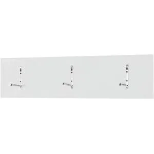 Wohnwert Garderobenleiste  Nicolo ¦ weiß ¦ MDF-Platte ¦ Maße (cm): B: 100 H: 25
