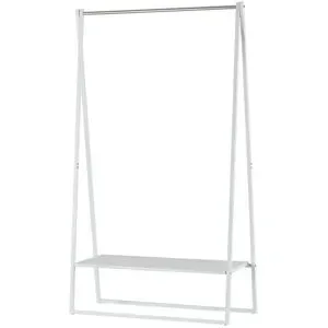 Höffner Kleiderständer  Achim ¦ weiß ¦ Metall ¦ Maße (cm): B: 100 H: 164,5 T: 40.5
