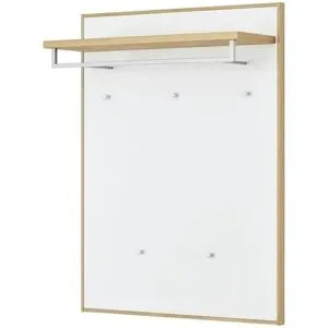 Höffner Garderobenpaneel  Tiba ¦ weiß ¦ Holzwerkstoff ¦ Maße (cm): B: 83 H: 109 T: 29.0