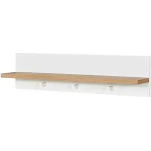 Mia & Mo Wandgarderobe  Clea ¦ weiß ¦ Holzwerkstoff ¦ Maße (cm): B: 91 H: 23 T: