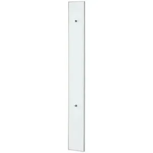 Höffner Garderobenpaneel  Duna ¦ weiß ¦ Glas,Holzwerkstoff ¦ Maße (cm): B: 16 H: 140 T:
