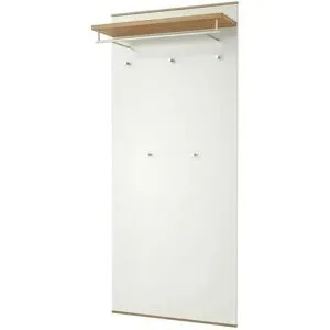 Höffner Garderobenpaneel  Longo ¦ weiß ¦ Holzwerkstoff ¦ Maße (cm): B: 80 H: 183 T: 27.0