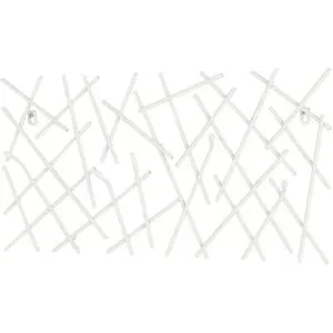 Höffner Garderobenpaneel  Mikado ¦ weiß ¦ Metall ¦ Maße (cm): B: 60 H: 30 T: 5.0