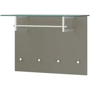 Wohnwert Garderobenpaneel  Helen ¦ grau ¦ MDF-Platte ¦ Maße (cm): B: 93 H: 64 T: