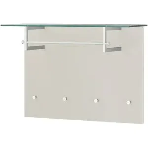 Wohnwert Garderobenpaneel  Helen ¦ creme ¦ MDF-Platte ¦ Maße (cm): B: 93 H: 64