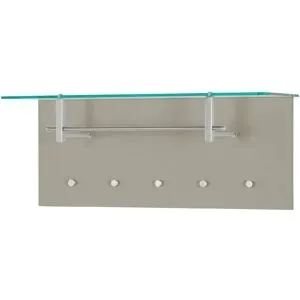 Wohnwert Garderobenpaneel  Nicolo ¦ beige ¦ MDF-Platte,Glas ¦ Maße (cm): B: 102