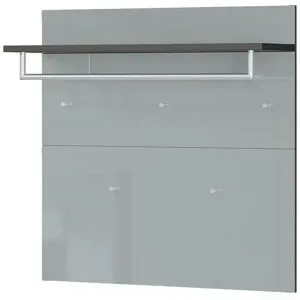 uno Garderobenpaneel  Gani ¦ grau ¦ Glas,Holzwerkstoff ¦ Maße (cm): B: 97 H: 96
