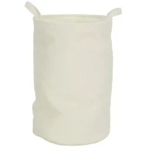 Höffner Wäschekorb   ¦ creme ¦ Polyester ¦ Maße (cm): H: 55  Ø: 35