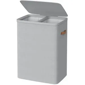 Höffner Wäschekorb   ¦ grau ¦ Stoff ¦ Maße (cm): B: 56 H: 75