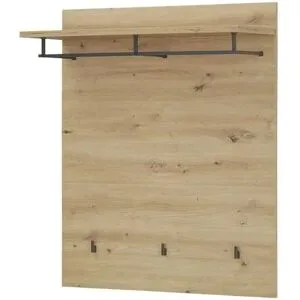 Höffner Garderobenpaneel  Turino Neo ¦ holzfarben ¦ Holzwerkstoff,Metall,Kunststoff ¦