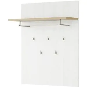 Höffner Garderobenpaneel  Toneo ¦ weiß ¦ Holzwerkstoff ¦ Maße (cm): B: 86,5 H: 105,6 T: