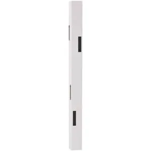 Höffner Garderobenpaneel  Kara ¦ grau ¦ MDF-Platte,Kunststoff ¦ Maße (cm): B: 12 H: 120