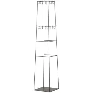 Höffner Kleiderständer  Pacengo ¦ schwarz ¦ Metall ¦ Maße (cm): B: 38 H: 180 T: 38.0