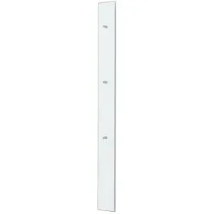 Höffner Garderobenpaneel  Xena ¦ weiß ¦ Holzwerkstoff,Glas ¦ Maße (cm): B: 16 H: 170 T: