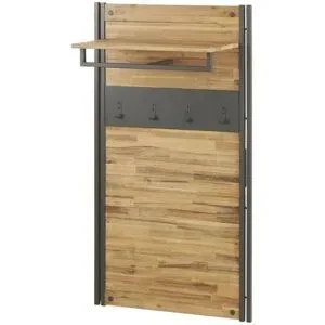 Höffner Garderobenpaneel  Detroit ¦ holzfarben ¦ Massivholz,Metall ¦ Maße (cm): B: 72 H: