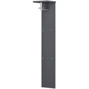 Wohnwert Garderobenpaneel  Nicolo ¦ grau ¦ MDF-Platte ¦ Maße (cm): B: 33 H: 167