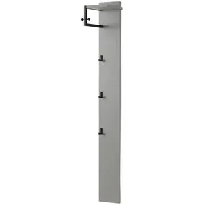 Höffner Garderobenpaneel  Brera ¦ grau ¦ Holzwerkstoff ¦ Maße (cm): B: 23 H: 165 T: 26.0