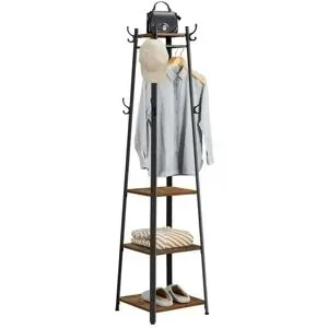 Höffner Kleiderständer  Barnet ¦ braun ¦ Holzwerkstoff,Metall ¦ Maße (cm): B: 43 H: 180